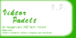 viktor padelt business card